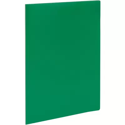 Папка с 10 вкладышами СТАММ А4, 9мм, 500мкм, зеленый