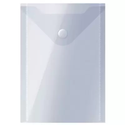 Папка-конверт с кнопкой OFFICE SPACE А6 ,105х148мм, 150мкм, полупрозрачный белый