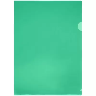 Папка-уголок СТАММ А4, 150мкм, прозрачный зеленый