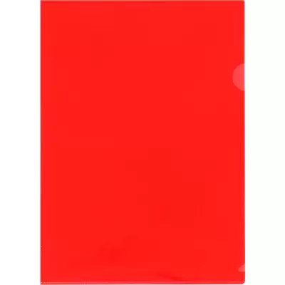 Папка-уголок СТАММ А4, 150мкм, непрозрачный красный