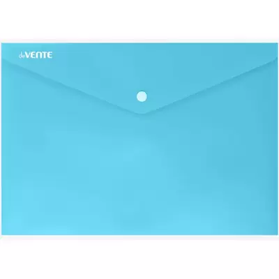 Папка-конверт с кнопкой deVENTE Pastel А4,180мкм, бирюзовый