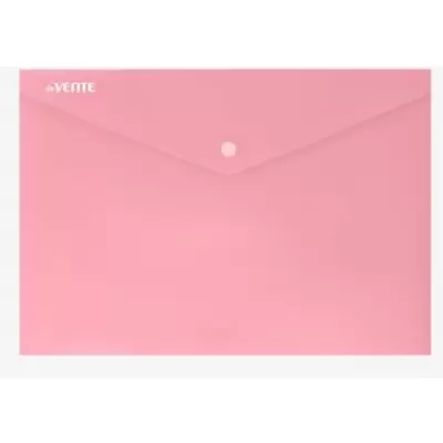 Папка-конверт с кнопкой deVENTE Pastel А4, 180мкм, розовый