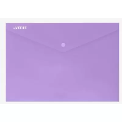 Папка-конверт с кнопкой deVENTE Pastel А4, 180мкм, сиреневый