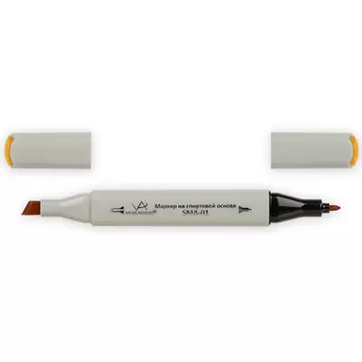 Скетч-маркер VISTA-ARTISTA Style 2-х сторонний, пулевидный+скошенный, 0,7-7мм, светло-оранжевый