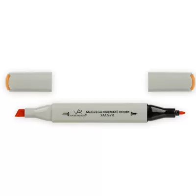 Скетч-маркер VISTA-ARTISTA Style 2-х сторонний, пулевидный+скошенный, 0,7-7мм, абрикосовый