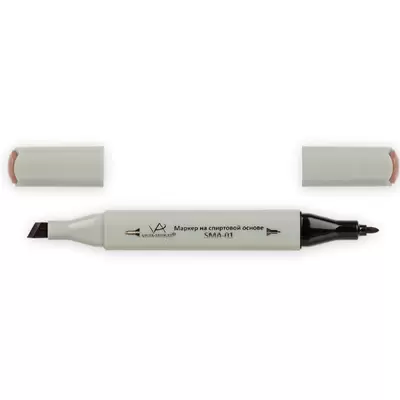 Скетч-маркер VISTA-ARTISTA Style 2-х сторонний, пулевидный+скошенный, 0,7-7мм, махогоновый