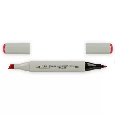 Скетч-маркер VISTA-ARTISTA Style 2-х сторонний, пулевидный+скошенный, 0,7-7мм, алый