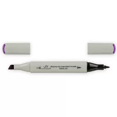 Скетч-маркер VISTA-ARTISTA Style 2-х сторонний, пулевидный+скошенный, 0,7-7мм, фиолетовый