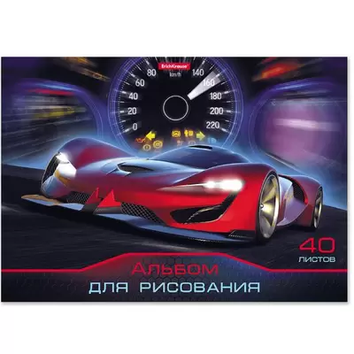 Альбом д/рисования 40л DRIVE склейка