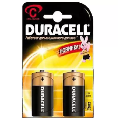 Батарейка DURACELL LR14 алкалиновая, BL2 (1шт)
