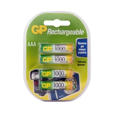 Аккумулятор GP AАA1000 mAh, LR03, 4BL