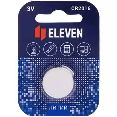 Батарейка Eleven CR2016 литиевая, BC1 (1шт)