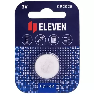Батарейка Eleven CR2025 литиевая, BC1 (1шт)