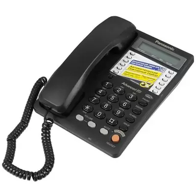 Проводной телефон Panasonic KX-TS2365RUB, черный