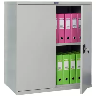 Шкаф металлический СВ-13, 930x850x500, серый
