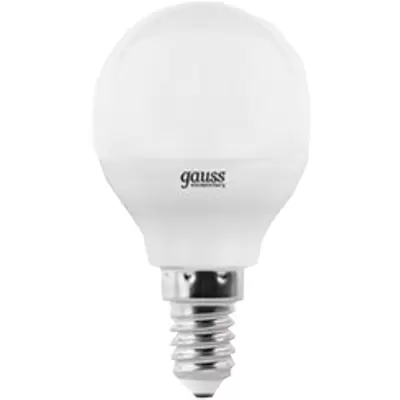 Лампа GAUSS Elementary Шар 8W 540lm 4100K Е14 LED
