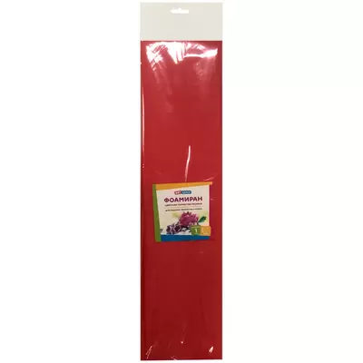 Цветная пористая резина (фоамиран) ART SPACE 50х70, 1мм, в пакете, красный