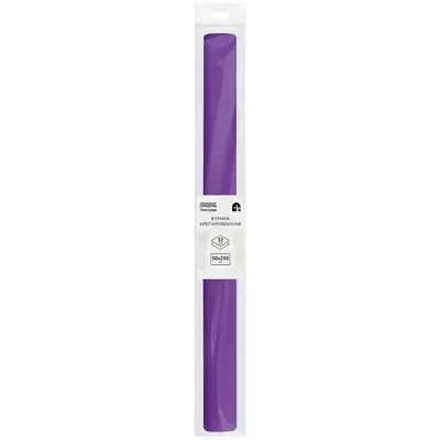 Бумага крепированная ТРИ СОВЫ 50х250см 32г/м2, фиолетовый