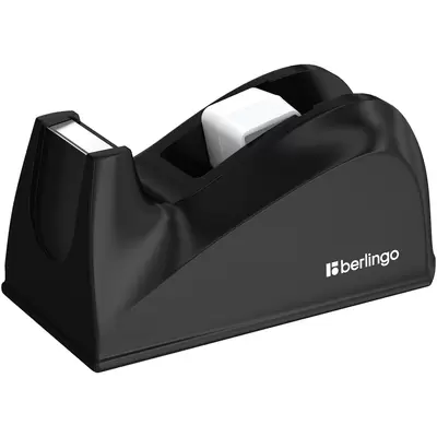 Диспенсер настольный BERLINGO для канцелярской клейкой ленты, черный
