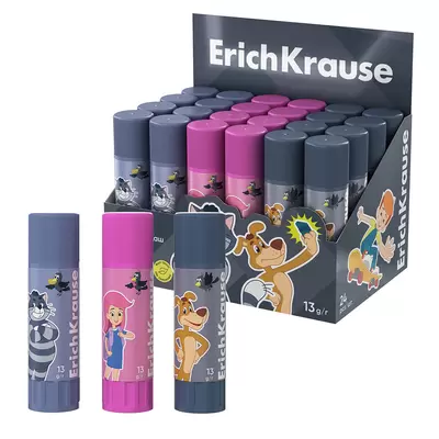 Клей-карандаш ERICH KRAUSE EasyStick Простоквашино 13г