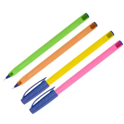 Ручка шариковая deVENTE Triolino Neon 0,7мм корпус трехгранный