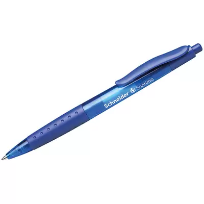 Ручка шариковая автоматическая SCHNEIDER Suprimo 1мм, корпус синий, грип, синий