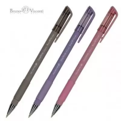 Ручка шариковая BRUNO VISCONTI EasyWrite Rio 0,5мм, корпус ассорти, синий