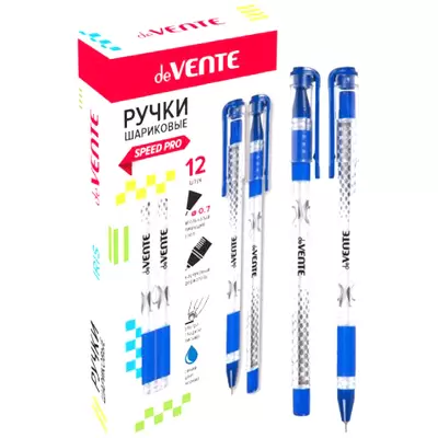Ручка шариковая deVENTE Iris 0,7мм, на масляной основе, синий