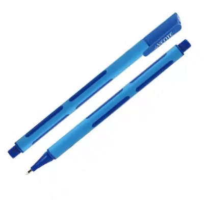 Ручка шариковая deVENTE Trio Soft 0,7мм, корпус сине-голубой, синий