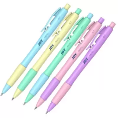 Ручка шариковая автоматическая ERICH KRAUSE Joy Pastel, Ultra Glide Tec 0,7мм, корпус ассорти, синий