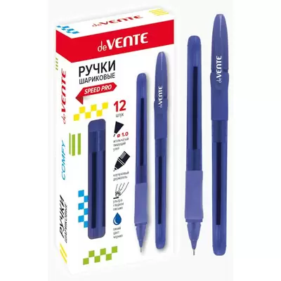 Ручка шариковая deVENTE Speed Pro 1мм, синий