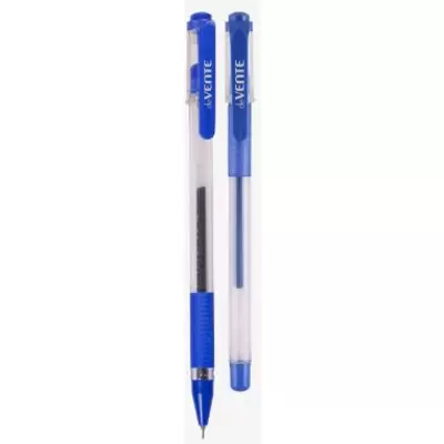 Ручка гелевая deVENTE SliderGel 0,7мм,  корпус прозрачный, синий