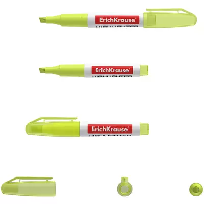 Текстмаркер ErichKrause® Visioline V-11 Mini, цвет чернил желтый (в коробке-дисплее по 20 шт.)