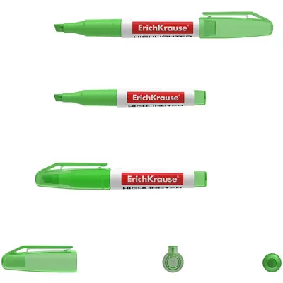 Текстмаркер ErichKrause® Visioline V-11 Mini, цвет чернил зеленый (в коробке-дисплее 20 шт.)
