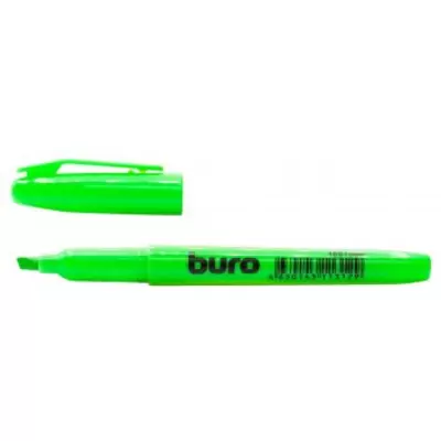 Текстовыделитель BURO Base 1-4мм, зеленый