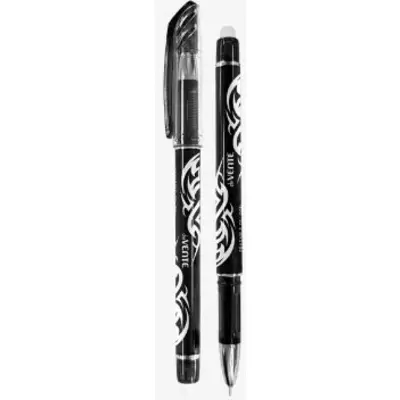 Ручка гелевая deVENTE 0,5мм, со стираемыми чернилами, корпус синий с дизайном, черный