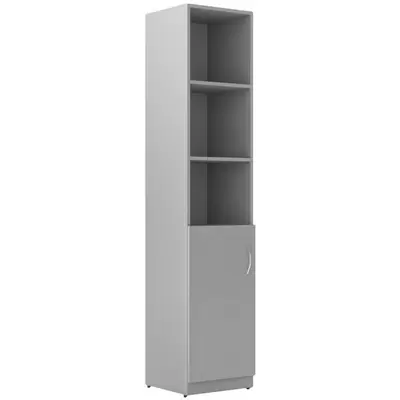 Шкаф для документов SIMPLE SR-5U.5(L), 386x375x1815, серый