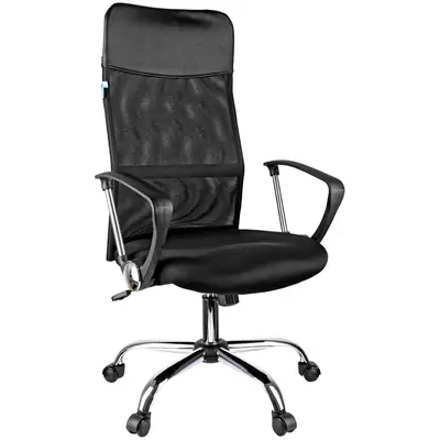 Кресло руководителя Helmi HL-E16 Content, ткань/сетка/экокожа черная
