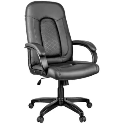 Кресло руководителя Helmi HL-E29 Brilliance, экокожа черная