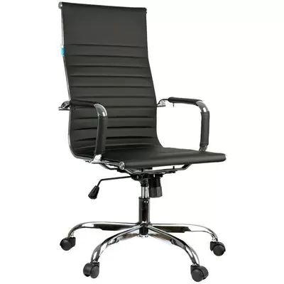 Кресло руководителя Helmi HL-E17 Slim, экокожа черная
