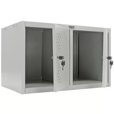 Шкаф металлический для раздевалок ПРАКТИК Стандарт LS 21-60, 1860x600x500, серый