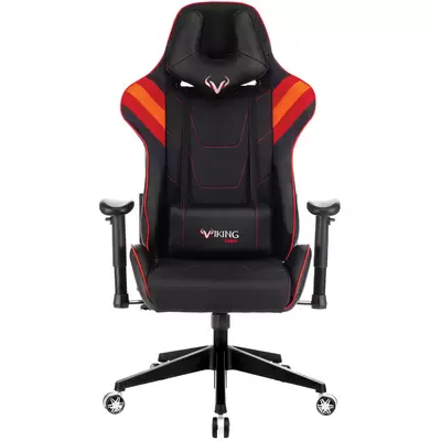 Кресло игровое VIKING 4 AERO RED иск.кожа черный/красный