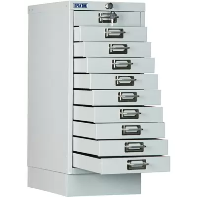 Шкаф многоящечный металлический ПРАКТИК MDC-A4/650/10, 650*277*405, серый