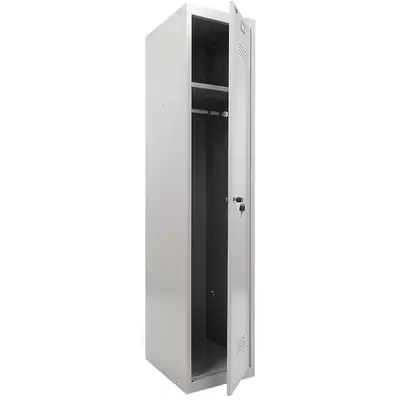 Шкаф металлический для раздевалок усиленный ПРАКТИК ML 11-40, 1830*400*500, серый