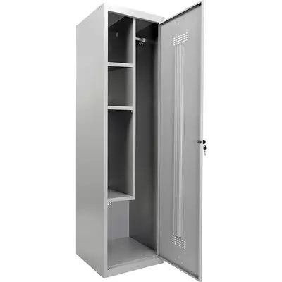 Шкаф металлический для раздевалок усиленный ПРАКТИК ML 11-50У универсальный, 1830*500*500, серый