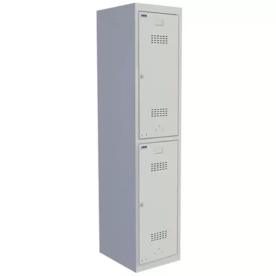 Шкаф металлический для раздевалок усиленный ПРАКТИК ML 12-40, 1830*400*500, серый