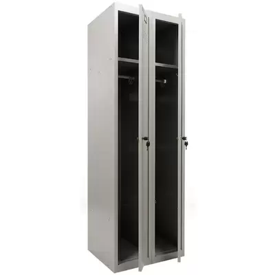 Шкаф металлический для раздевалок усиленный ПРАКТИК ML 21-60, 1830*600*500, серый