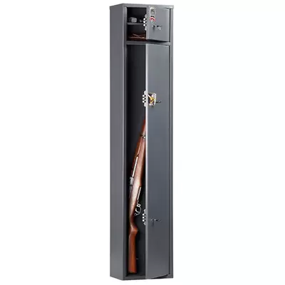 Сейф оружейный AIKO ЧИРОК 1520, 1530x300х200мм, ключ, с трейзером, графит