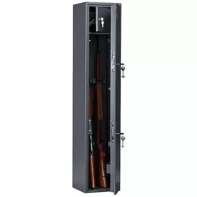 Сейф оружейный AIKO БЕРКУТ 2, 1300х250х250мм, ключ, с трейзером, графит