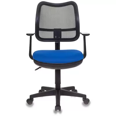 Кресло CH-797AXSN, спинка сетка черный/сиденье ткань синий 26-21